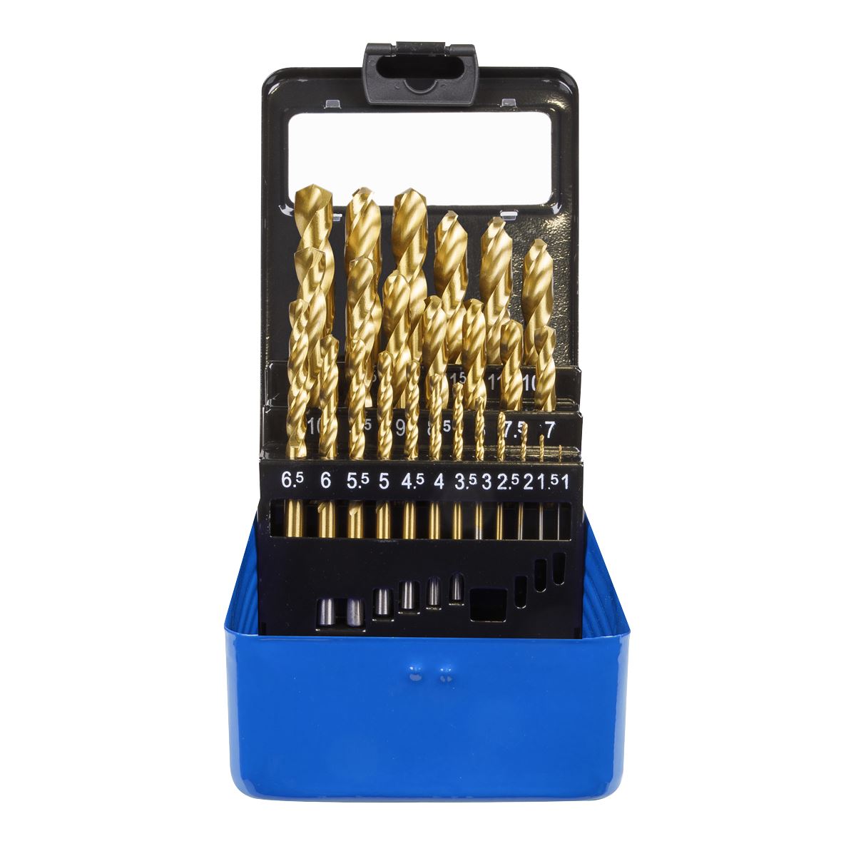 Sealey AK4725 HSS Fully Ground Drill Bit Set 25pc DIN 338 Metric