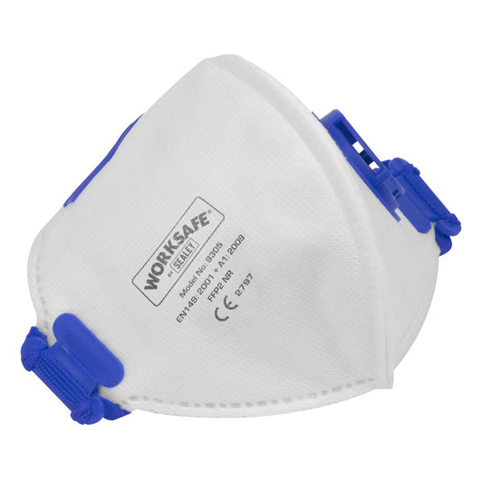 Sealey 9305/3 Valved Fold Flat Mask FFP2 - Pack of 3