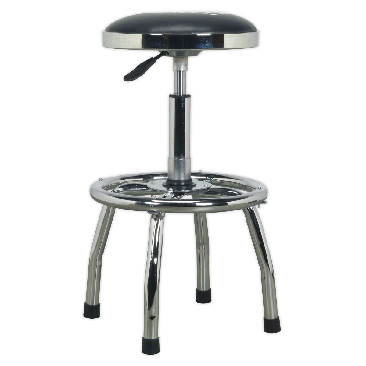 Sealey SCR17 Pneumatic Stool Heavy-Duty Workshop with Adjustable Height Swivel Seat