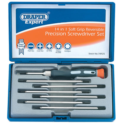 Draper Expert 8 Piece Reversible Precision Screwdriver Set 78925