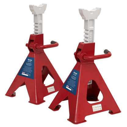 Sealey VS2006 Ratchet Type Axle Stands (Pair) 6 Tonne Capacity per Stand