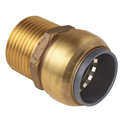 Sealey SBA22BSA SharkBite® Straight Adaptor 22mm x 3/4"BSPT Brass