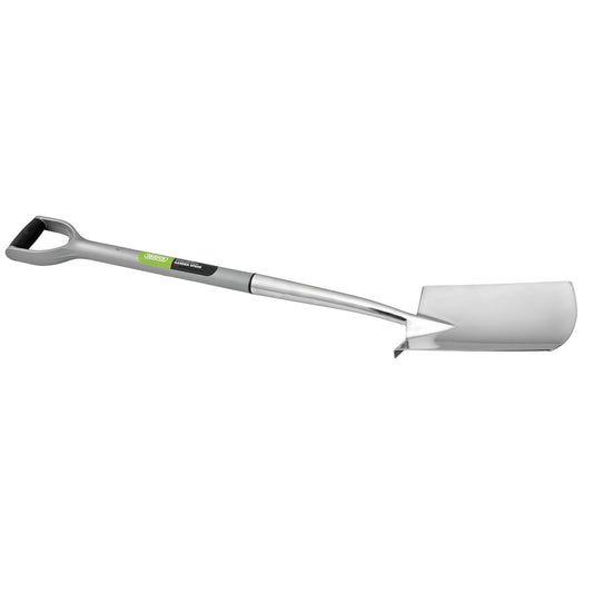 Draper 83754 Extra Long Stainless Steel Garden Spade with Soft Grip