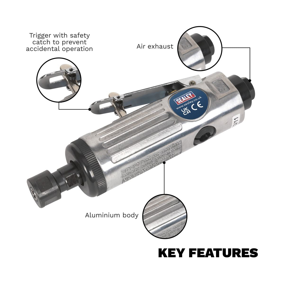 Sealey SA671 Air Die Grinder