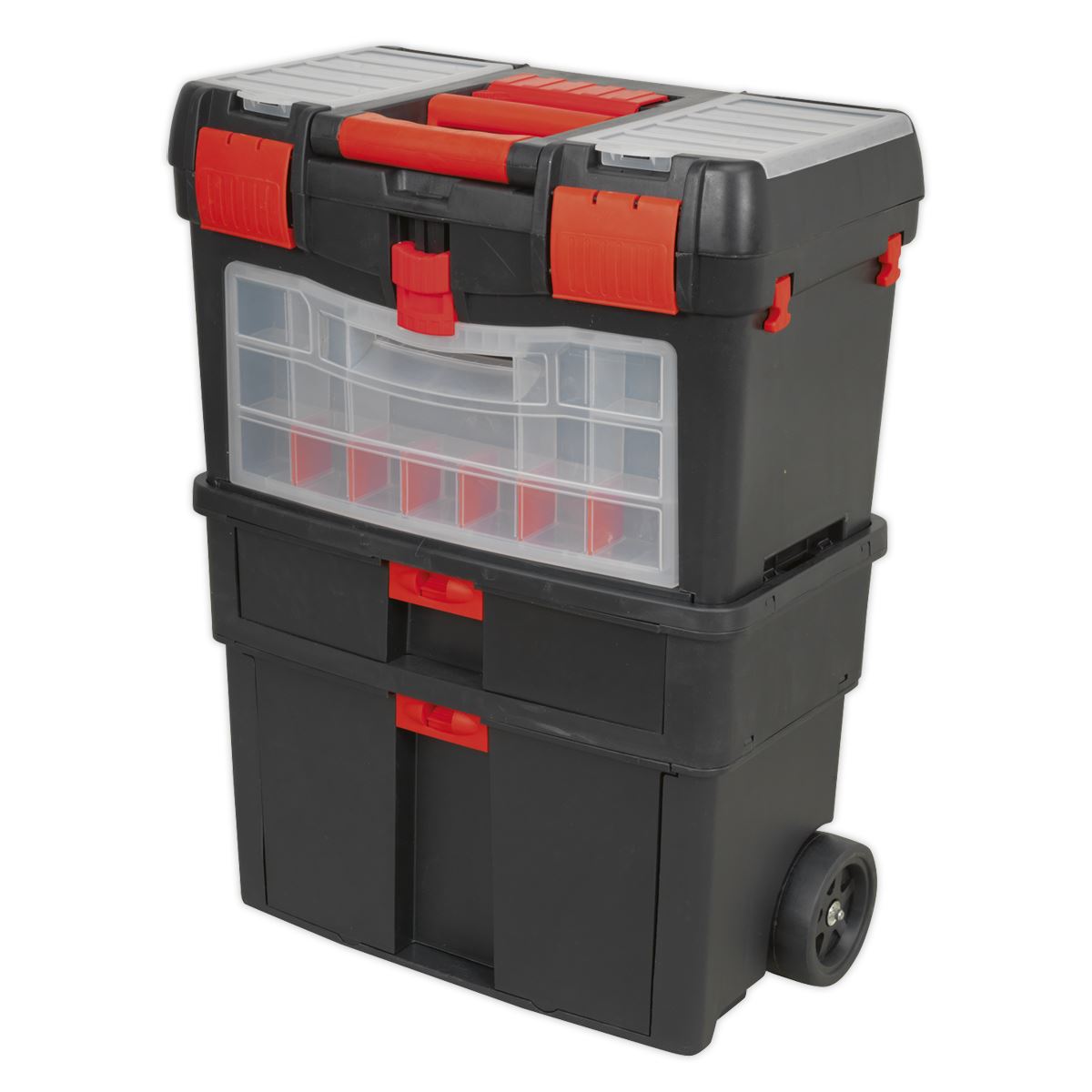 Sealey AP850 Mobile Toolbox with Tote Tray & Removable Assortment Box