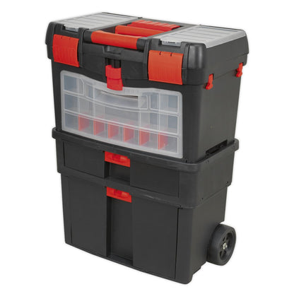 Sealey AP850 Mobile Toolbox with Tote Tray & Removable Assortment Box