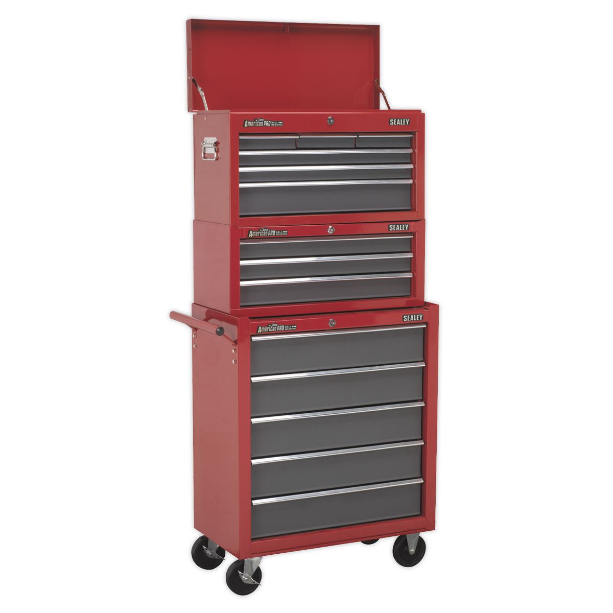 Sealey AP22505BB Rollcab 5 Drawer with Ball-Bearing Slides - Red/Grey