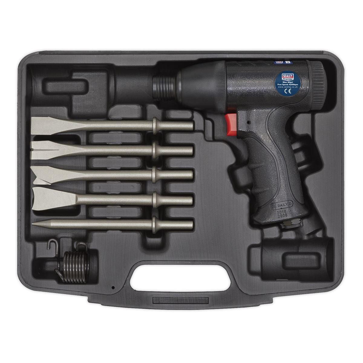 Sealey SA613 Air Hammer Kit Composite Premier - Medium Stroke