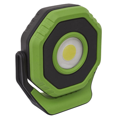 Sealey LED700P Rechargeable Pocket Floodlight with Magnet 360° 7W COB LED - Green