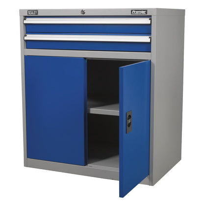 Sealey API8810 Industrial Cabinet 2 Drawer & 1 Shelf Double Locker