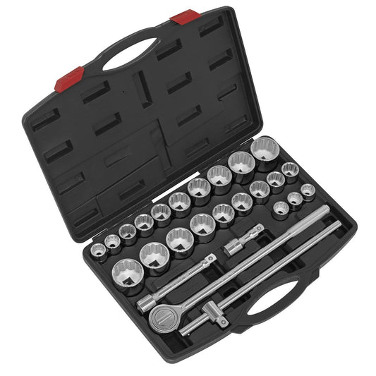 Sealey AK2582 Socket Set 26pc 3/4"Sq Drive 12-point WallDrive®