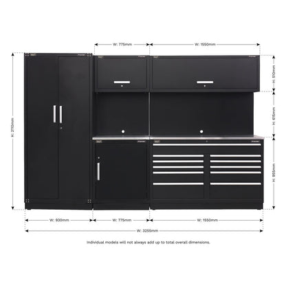 Sealey APMSCOMBO2SS Premier 3.3m Storage System - Stainless Worktop