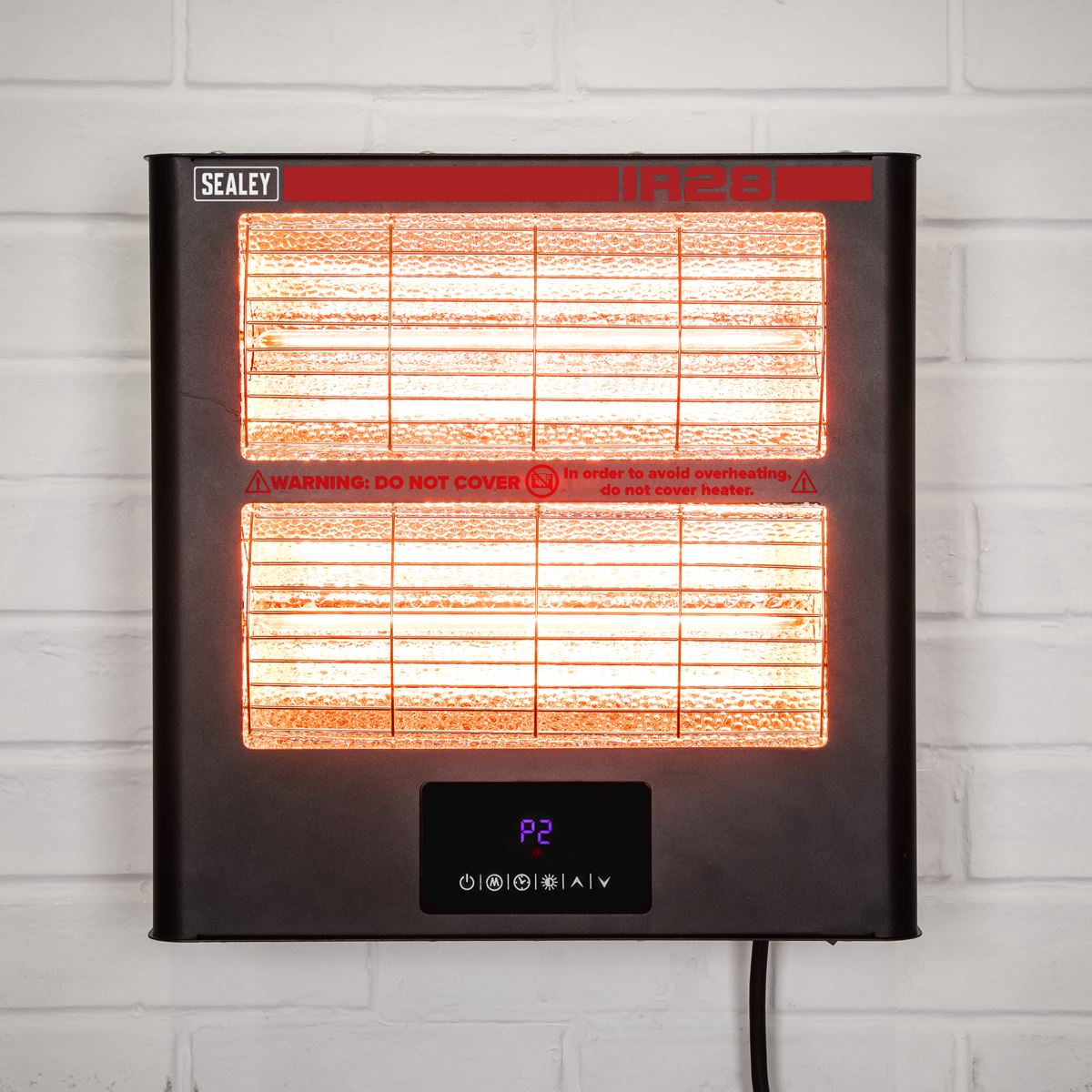 Sealey IR28 Infrared Quartz Heater - Wall Mounting 2.8kW/230V