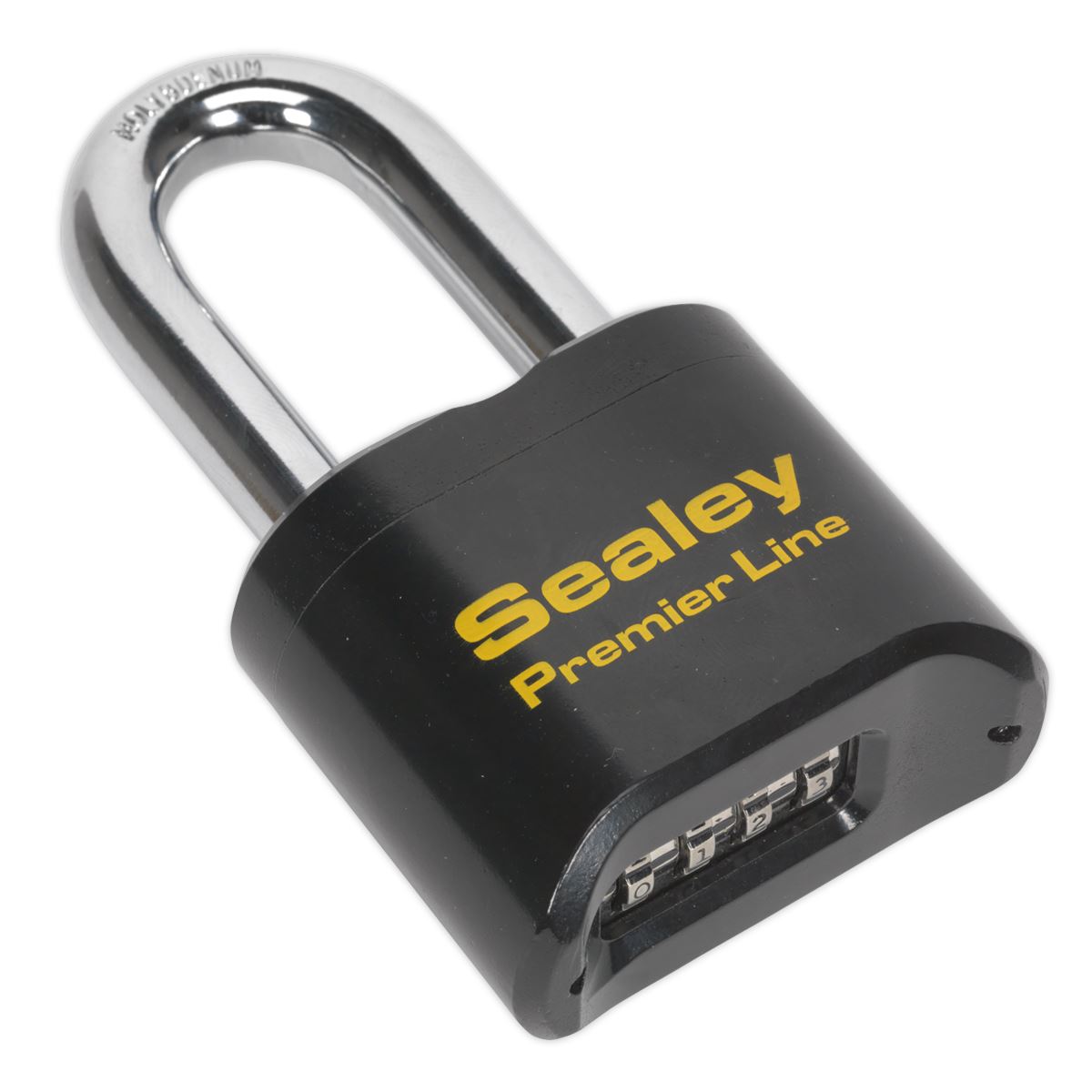 Sealey PL603L Steel Body Combination Padlock Long Shackle 62mm