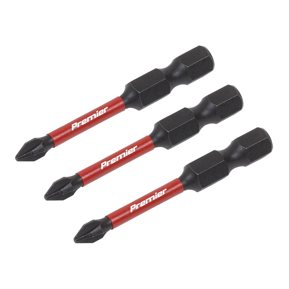 Sealey AK8229 Phillips #1 Impact Power Tool Bits 50mm - 3pc