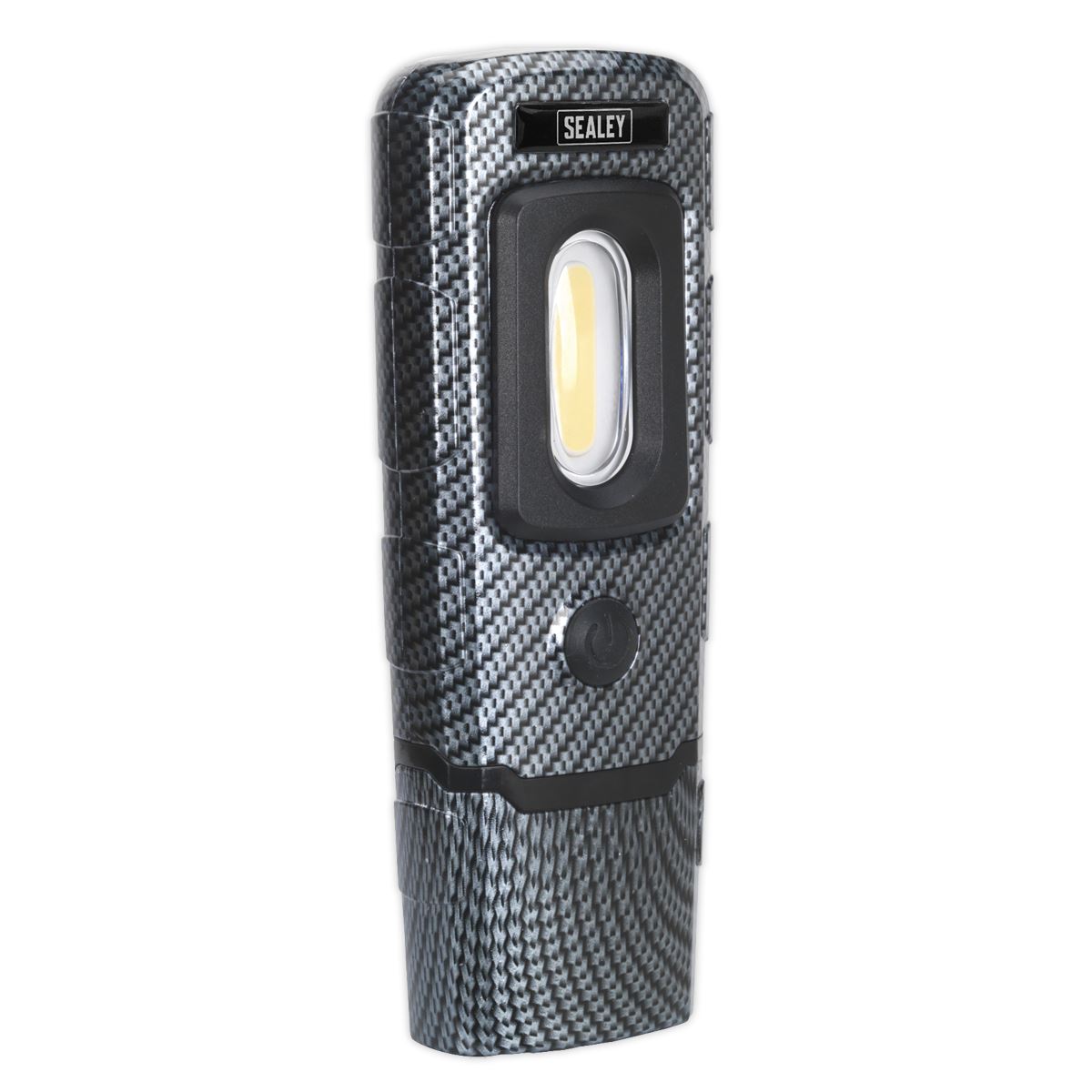 Sealey LED3601CF Rechargeable 360° Inspection Light 3W COB & 1W SMD LED Carbon Fibre Effect