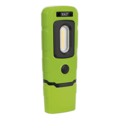 Sealey LED3601G Rechargeable 360° Inspection Light 3W COB & 1W SMD LED Green Lithium-Polymer