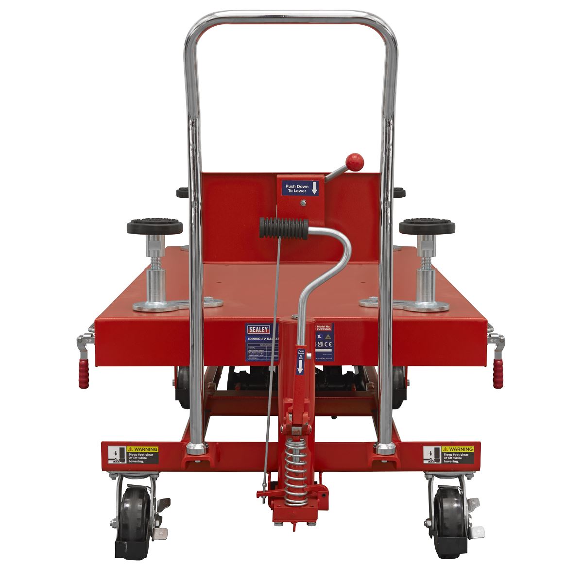 Sealey EVBT1000 1000kg Capacity EV Battery Lift/Hydraulic Platform Truck High Lift