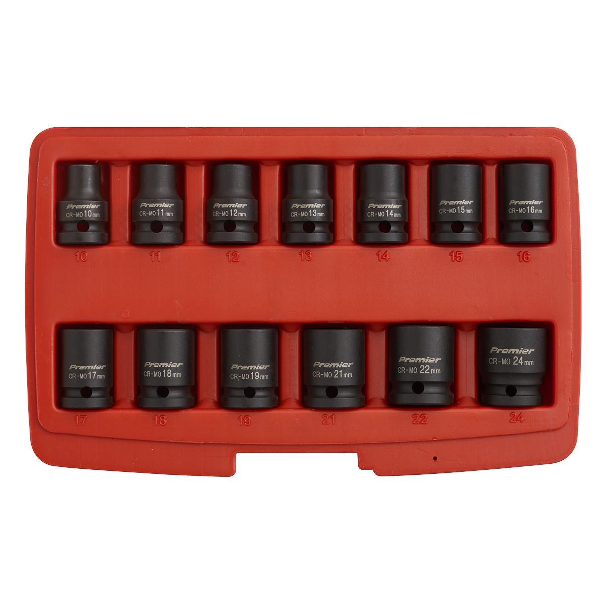 Sealey AK5614M Impact Socket Set 13pc 1/2"Sq Drive 12-Point