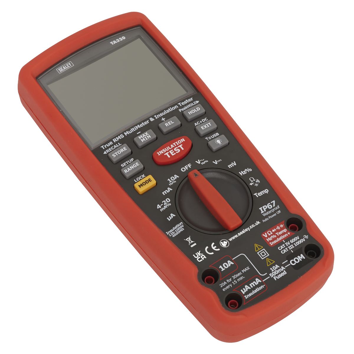 Sealey TA320 Digital Automotive Analyser/Insulation Tester - Hybrid/Electric Vehicles-McCormickTools