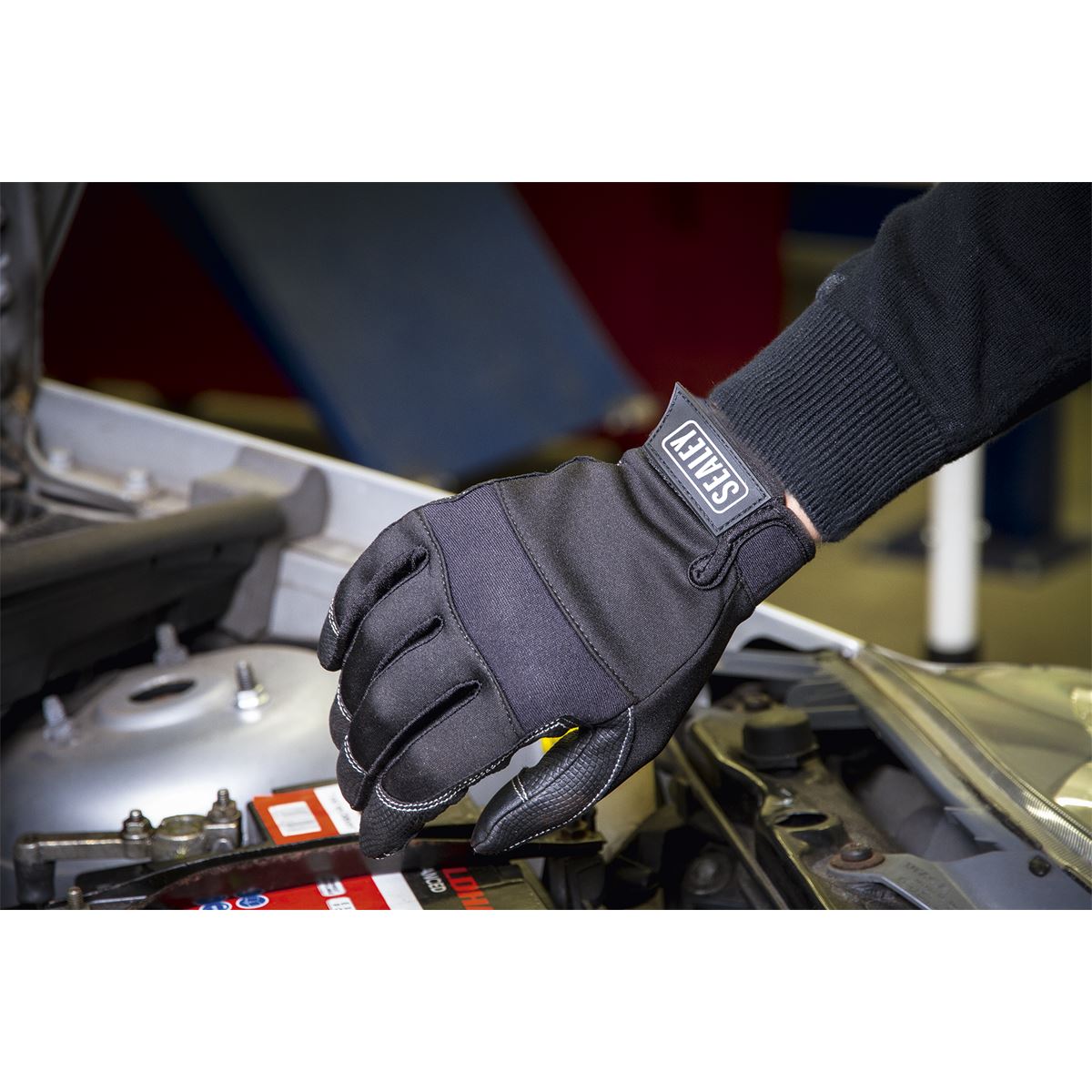 Sealey MG798L Mechanic's Gloves Light Palm Tactouch - Large