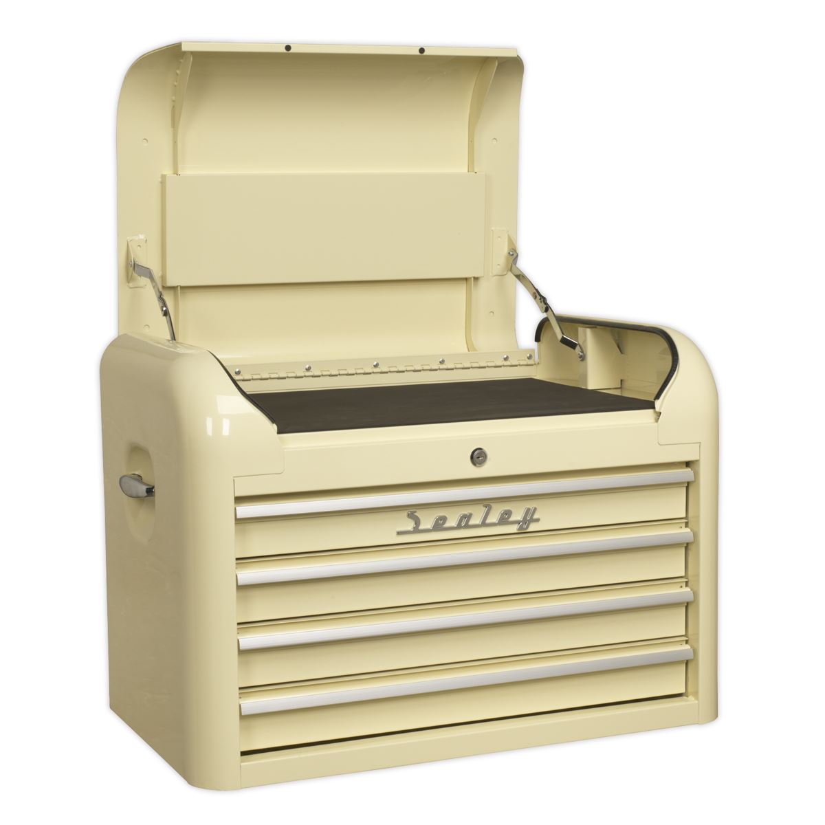 Sealey AP28COMBO2 Retro Style Topchest Mid-Box Tool Chest & Rollcab Combination 10 Drawer Cream