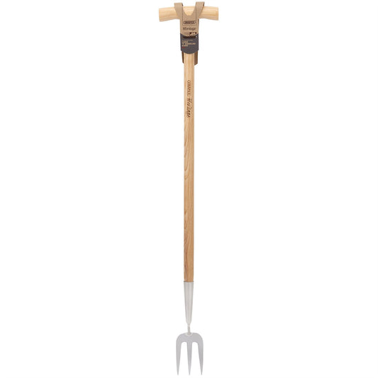 Draper 99031 Heritage Stainless Steel Fork With Ash Long Handle