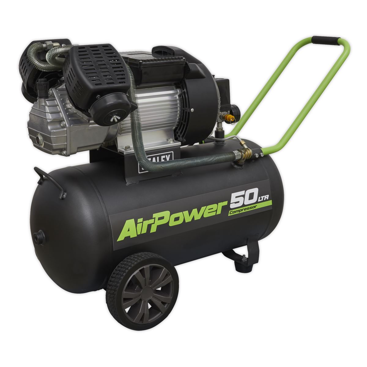 Sealey SAC5030VE Air Compressor 50L V-Twin Direct Drive 3hp