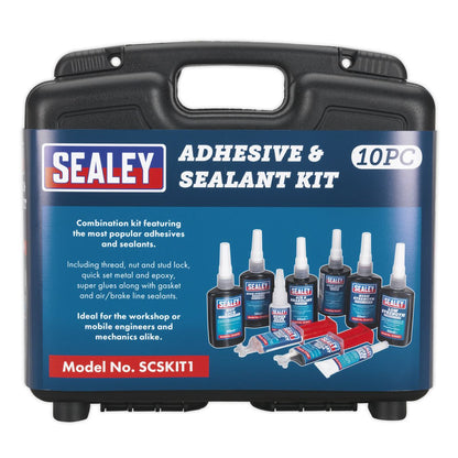 Sealey SCSKIT1 Adhesive & Sealant Kit 10pc