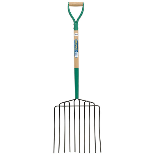 Draper 63578 10 Prong Manure Fork with Wood Shaft and MYD Handle