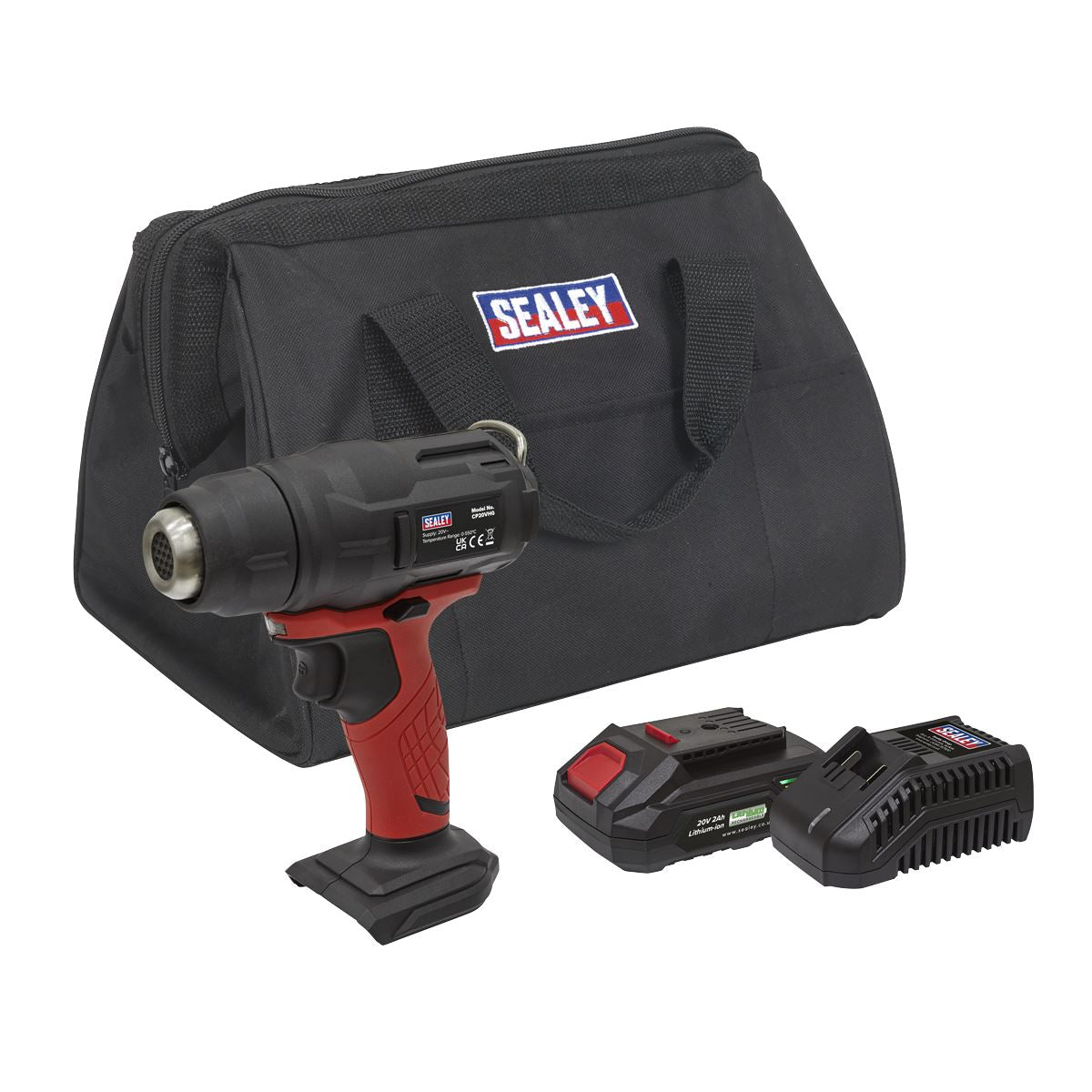 Sealey CP20VHGKIT Cordless Hot Air Gun Kit 20V 2Ah SV20 Series