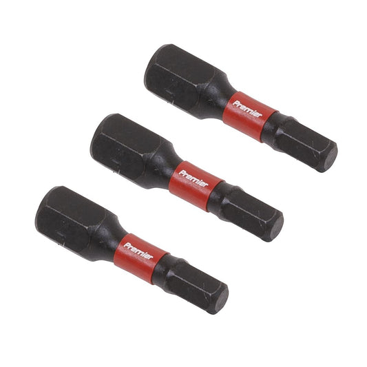 Sealey AK8212 Hex 4mm Impact Power Tool Bits 25mm - 3pc