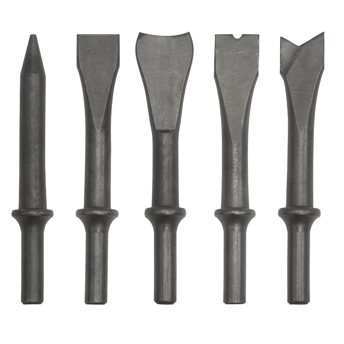 Sealey SA12C Air Hammer Chisel Set 5pc 120mm .401" Shank