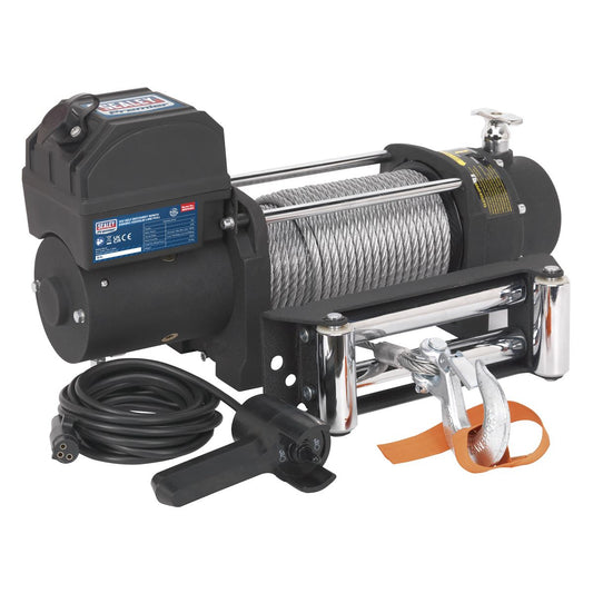 Sealey SRW5450 Self-Recovery Winch 5450kg (12000lb) Line Pull 12V