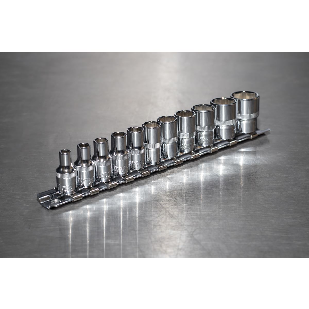 Sealey AK2670 Socket Set 11pc 1/4"Sq Drive WallDrive® - Imperial