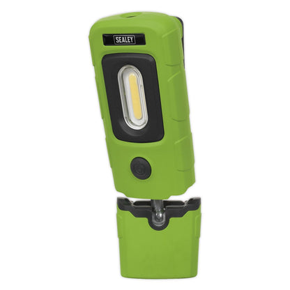 Sealey LED3601G Rechargeable 360° Inspection Light 3W COB & 1W SMD LED Green Lithium-Polymer