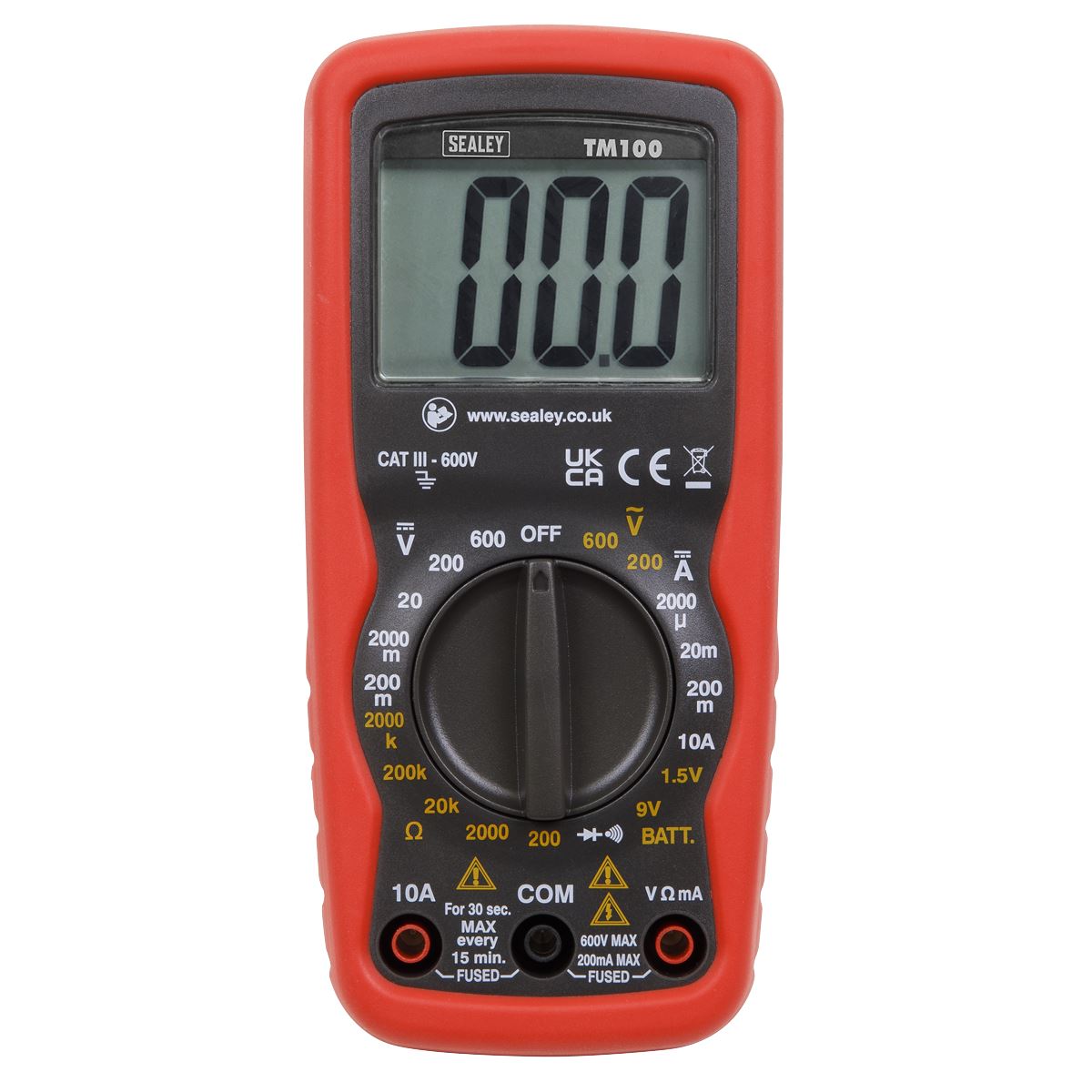 Sealey TM100 Professional Digital Multimeter - 6-Function