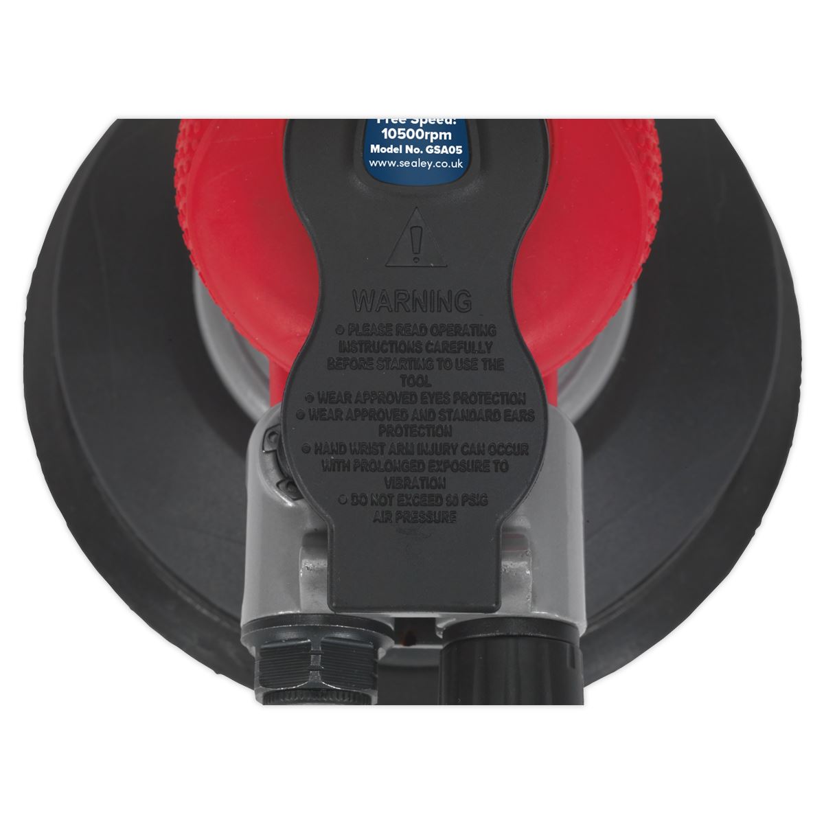 Sealey GSA05 Air Palm Random Orbital Sander Ø150mm Dust-Free