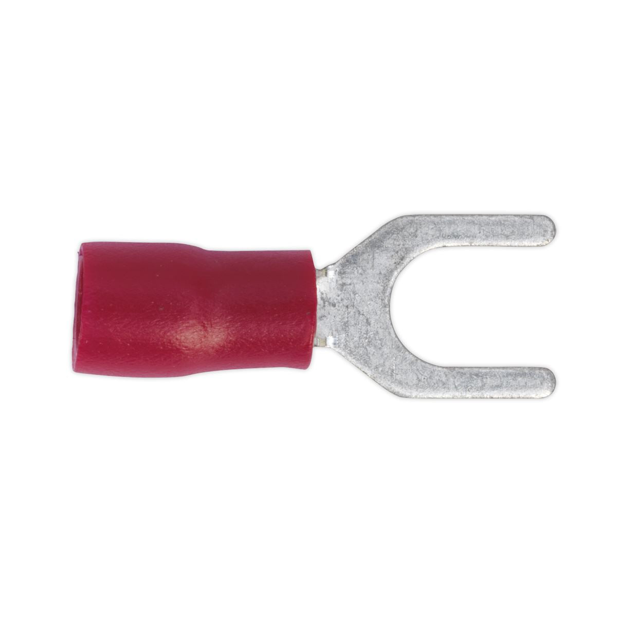 Sealey RT14 Easy-Entry Fork Terminal Ø5.3mm (2BA) Red Pack of 100