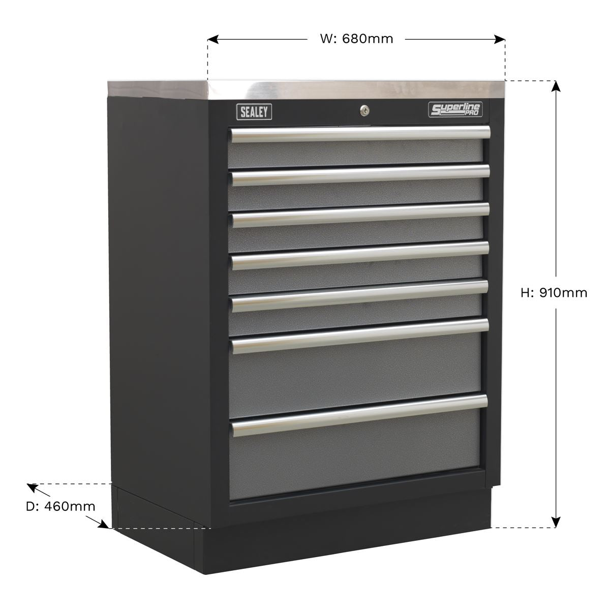 Sealey APMS62 Modular 7 Drawer Cabinet 680mm