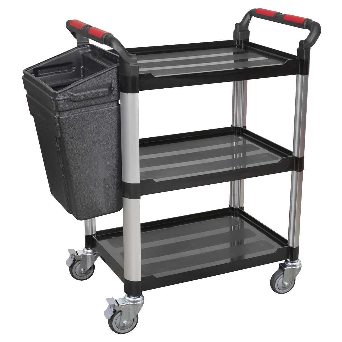 Sealey CX309 Workshop Trolley 3-Level Composite - 3 Wall