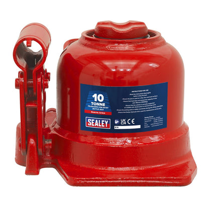 Sealey BJ10LE Low Profile Telescopic Bottle Jack 10 Tonne