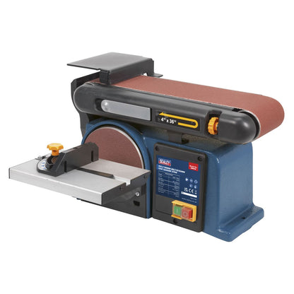 Sealey SM914 Belt/Disc Sander 915 x 100mm/Ø150mm 370W/230V