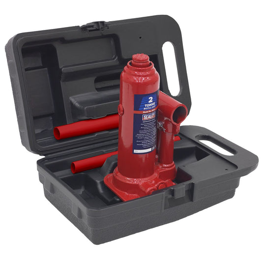 Sealey SJ2BMC Bottle Jack 2 Tonne with Storage Case