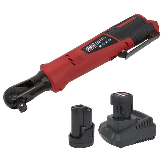 Sealey CP1209KIT Cordless Ratchet Wrench Kit 1/2"Sq Drive 12V SV12 Series - 2 Batteries