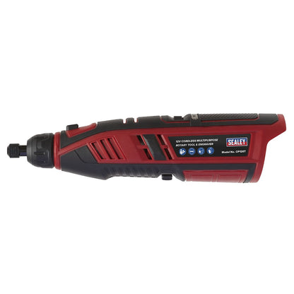 Sealey CP1207 Cordless Multipurpose Rotary Tool & Engraver Kit 49pc 12V SV12 Series - Body Only