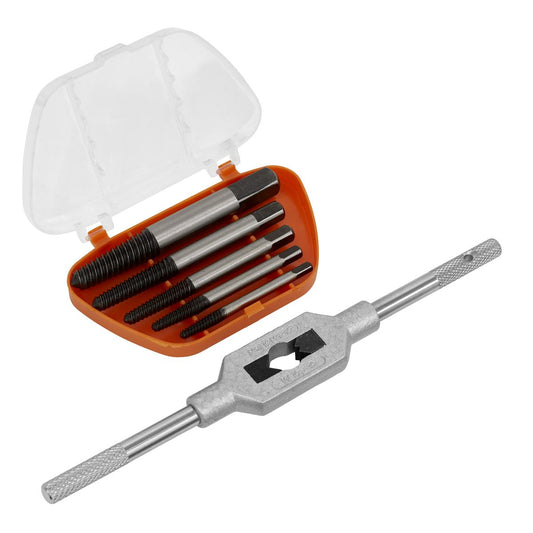 Sealey AK721 Screw Extractor Set with Wrench 6pc Helix Type