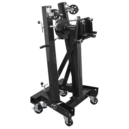 Sealey ES680D Folding 360º Rotating Engine Stand with Geared Handle Drive 680kg Capacity