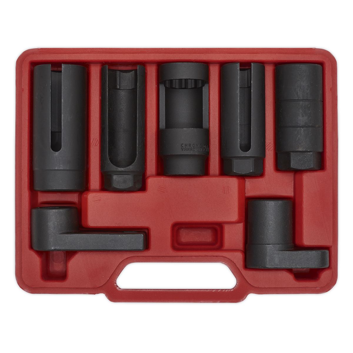 Sealey SX032 Oxygen Sensor Socket Set 7pc 3/8" & 1/2"Sq Drive