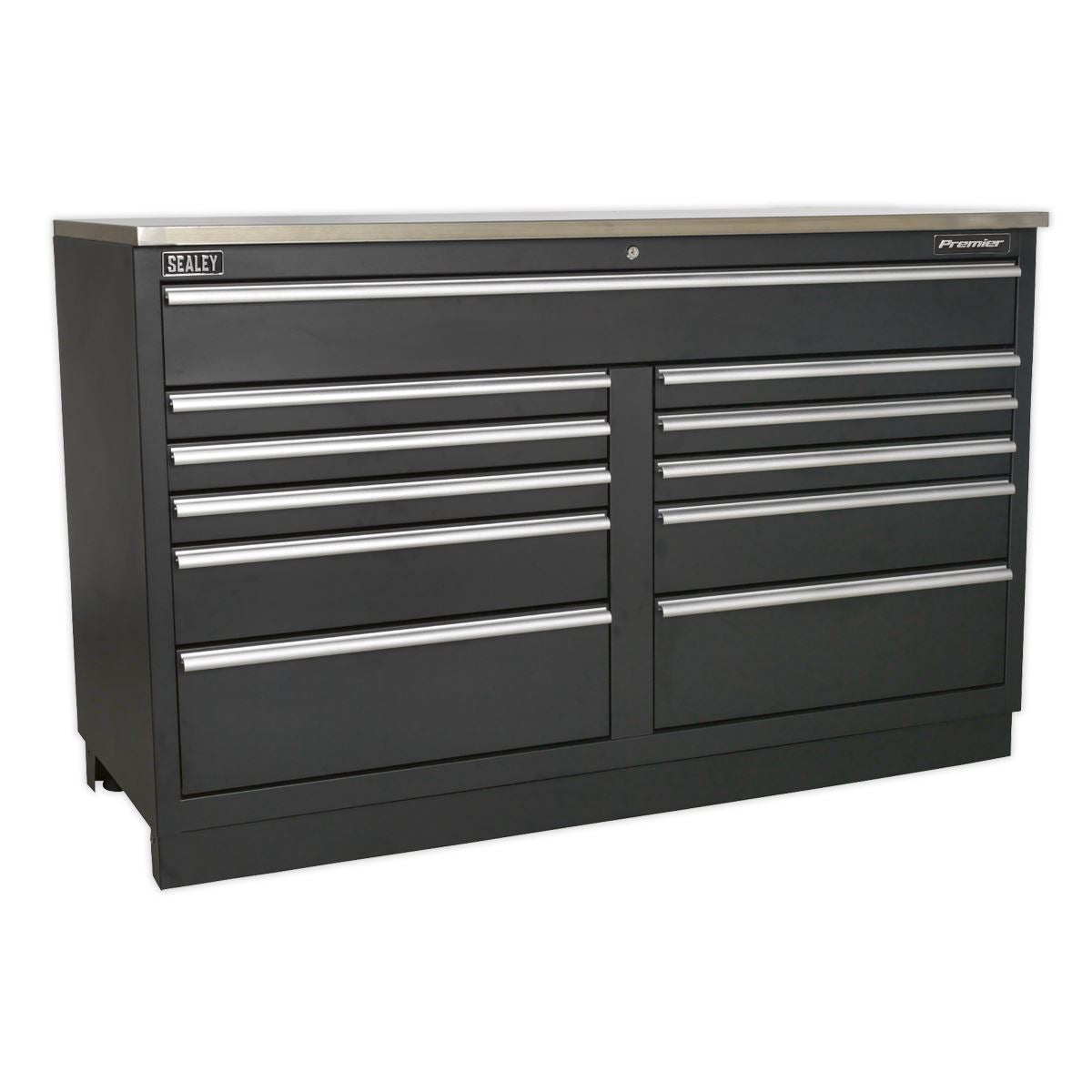 Sealey APMS04 Modular Floor Cabinet 11 Drawer 1550mm Heavy-Duty